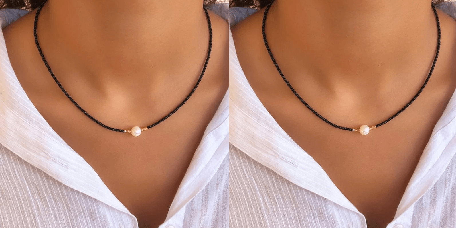 Kvinnors Pärlhalsband Tidlös Stil 3