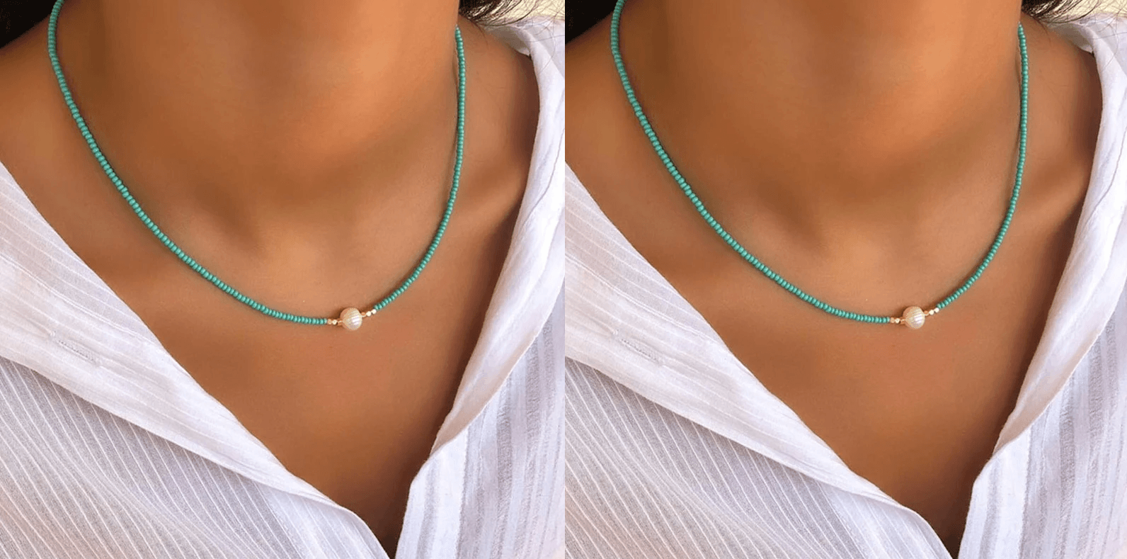 Kvinnors Pärlhalsband Tidlös Stil 4