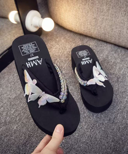 Kvinnors Plattform Flip Flops Retro Stil 3