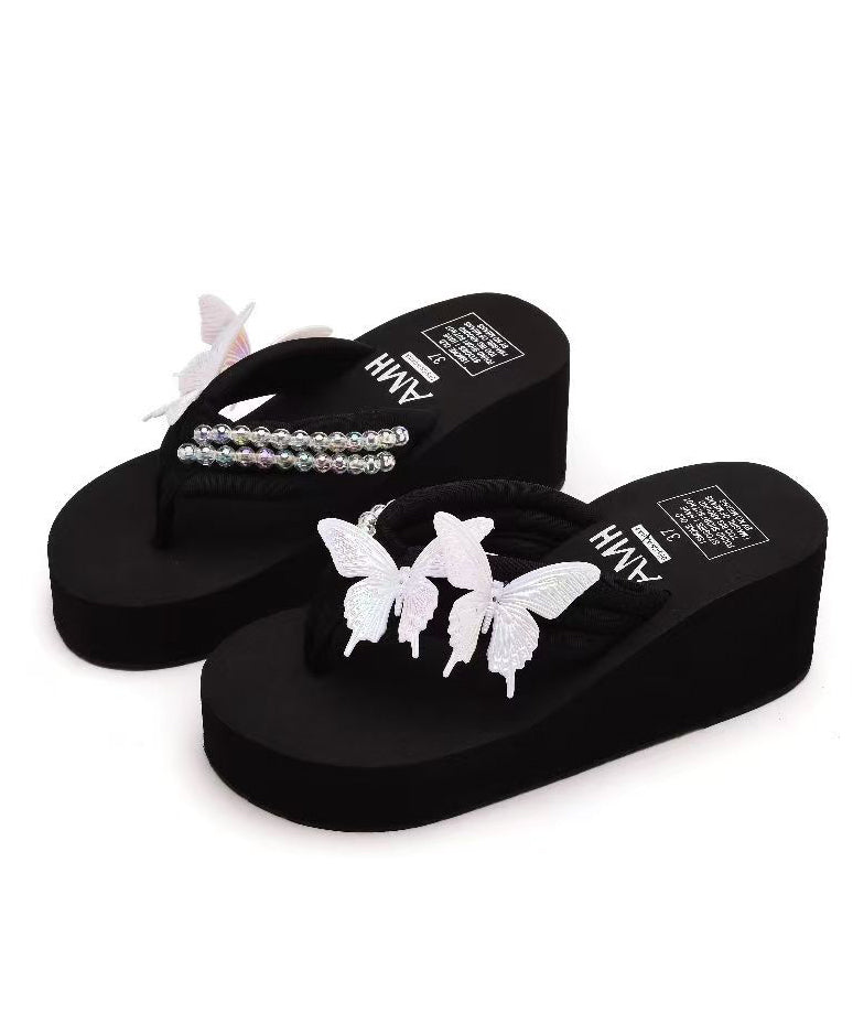 Kvinnors Plattform Flip Flops Retro Stil 4