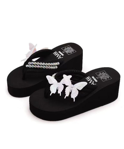 Kvinnors Plattform Flip Flops Retro Stil 4