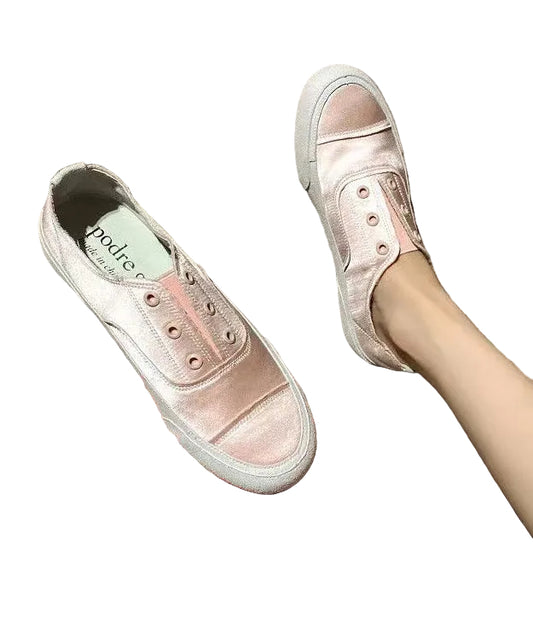 Kvinnors Plattform Skor i Satin 0