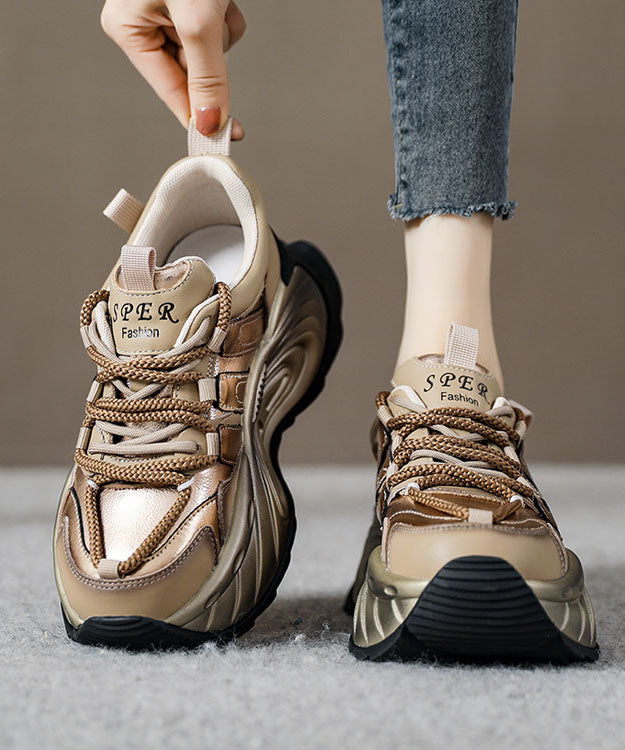 Kvinnors Plattform Skor med Korsrem Modern Stil 3