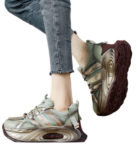 Kvinnors Plattform Skor med Korsrem Modern Stil 4