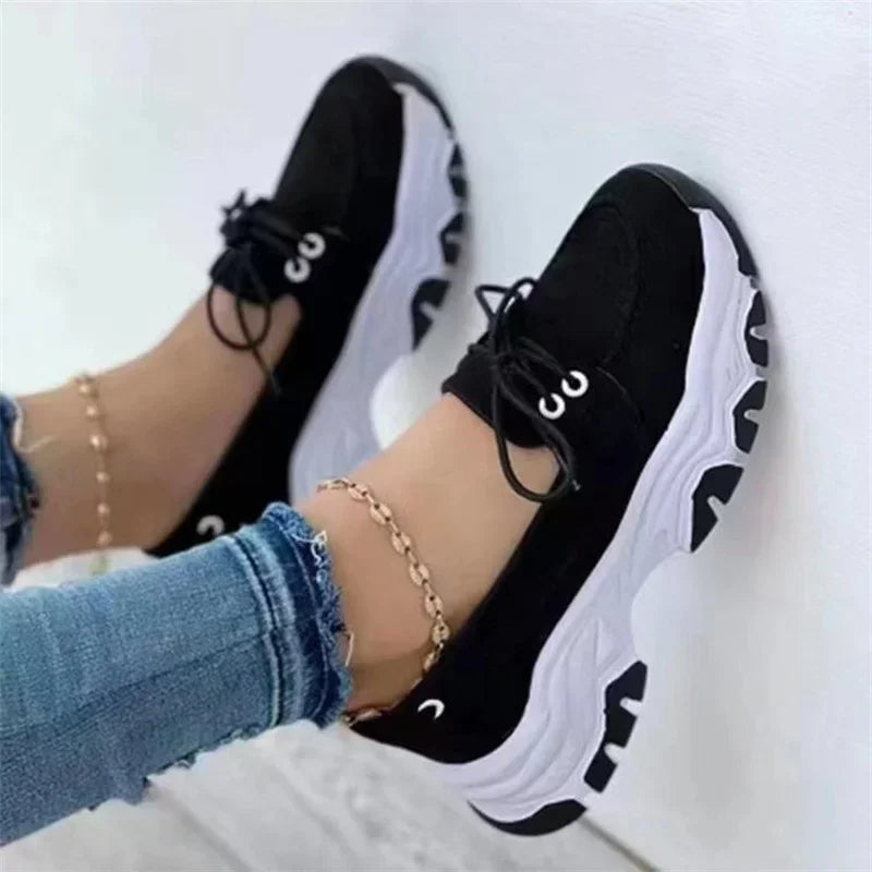 Kvinnors Plattform Sneakers Casual Andningsbar 2