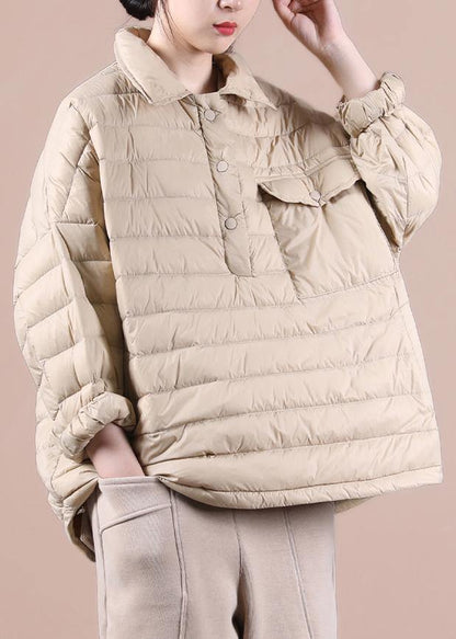 Kvinnors Plus Size Vinterjacka med Kavajfickor 1