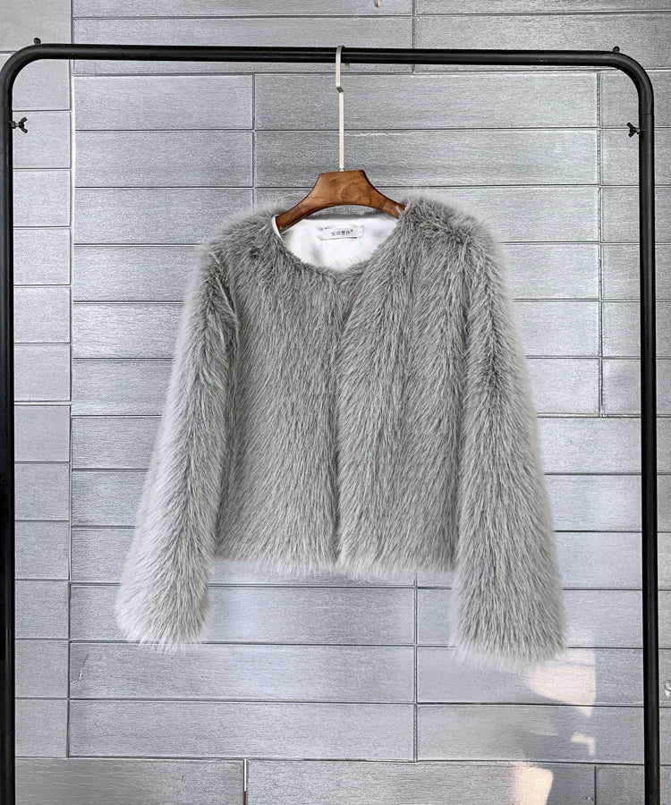 Kvinnors Plyschjacka Fodrad Design 7