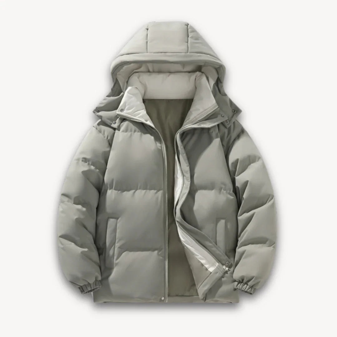 Kvinnors Pufferjacka med Huva 2