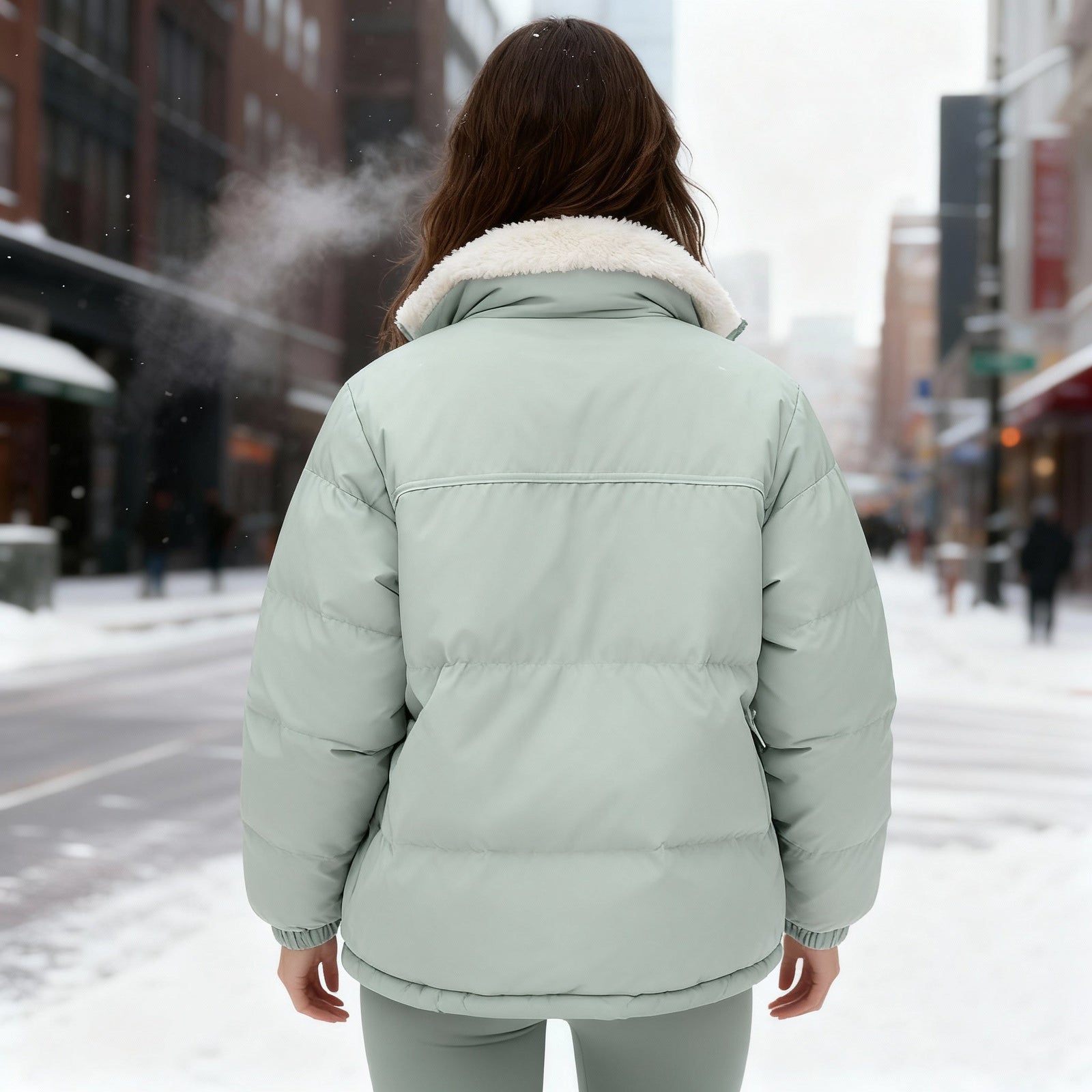 Kvinnors Quiltad Jacka Modern Design 2