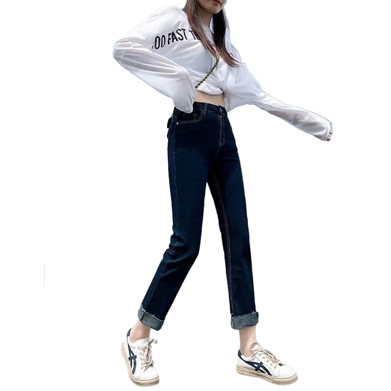 Kvinnors Raka Byxor Förkortade 0