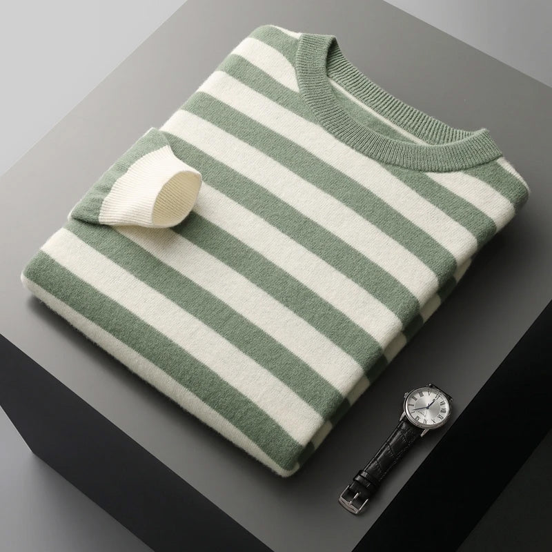 Kvinnors Randig Tröja Modern Stil 1