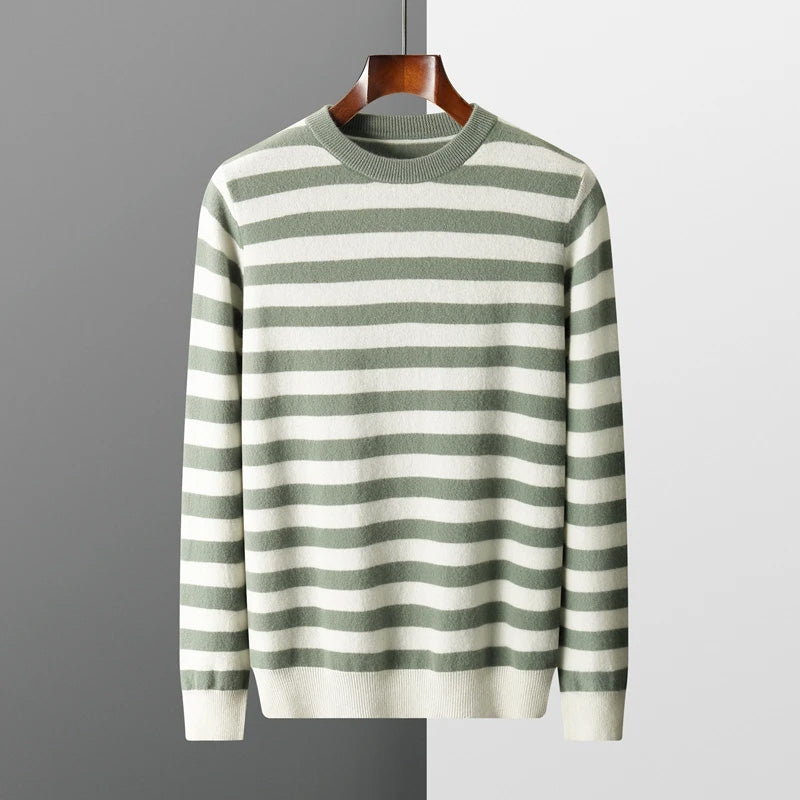 Kvinnors Randig Tröja Modern Stil 5