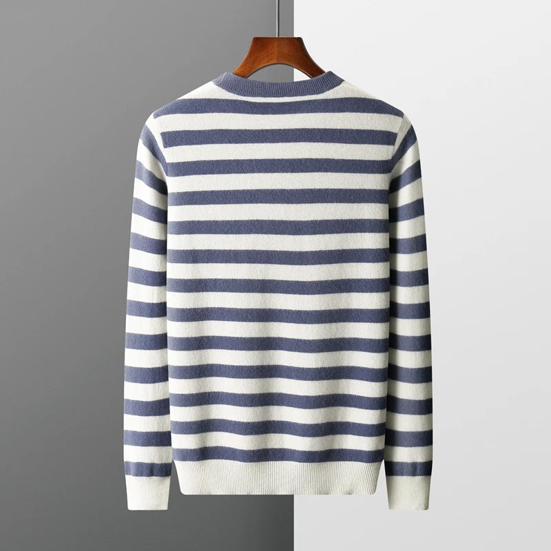 Kvinnors Randig Tröja Modern Stil 6
