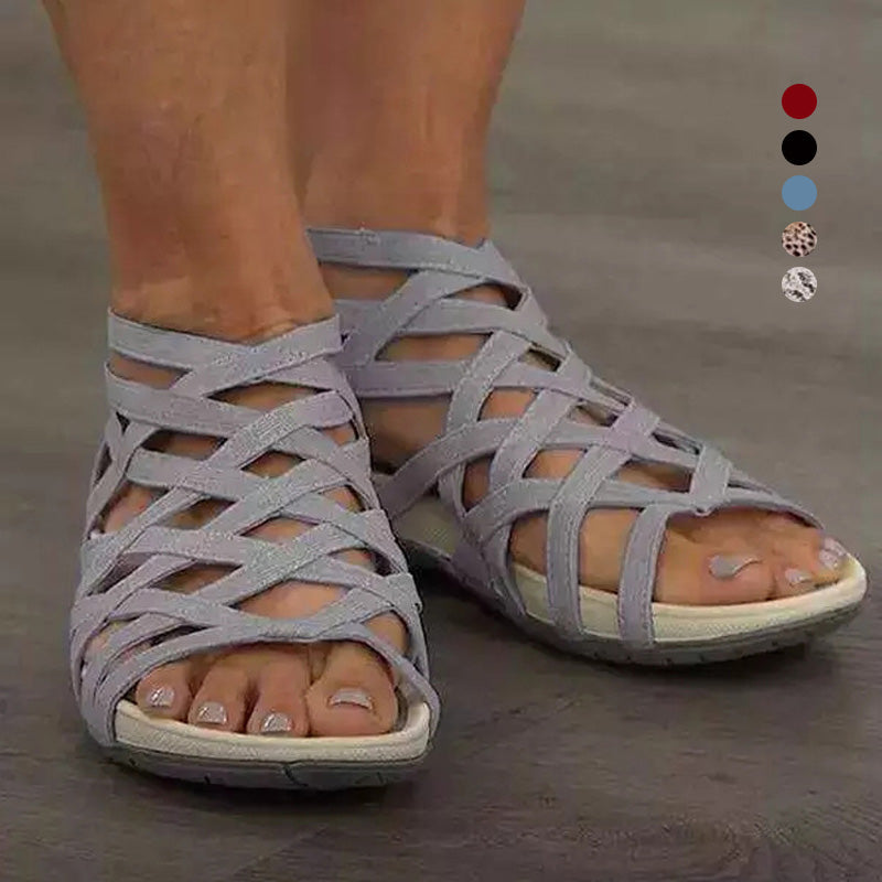 Kvinnors Romerska Sandaler Platta Stil 1