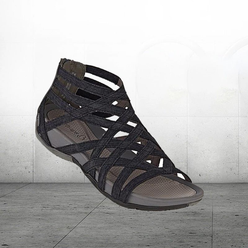 Kvinnors Romerska Sandaler Platta Stil 3