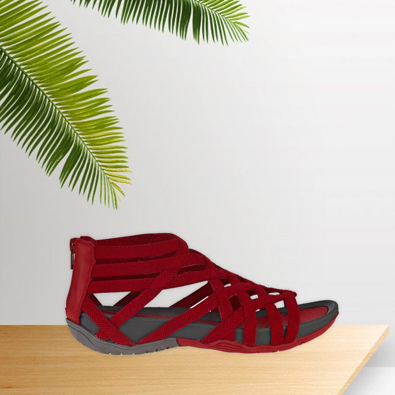 Kvinnors Romerska Sandaler Platta Stil 5