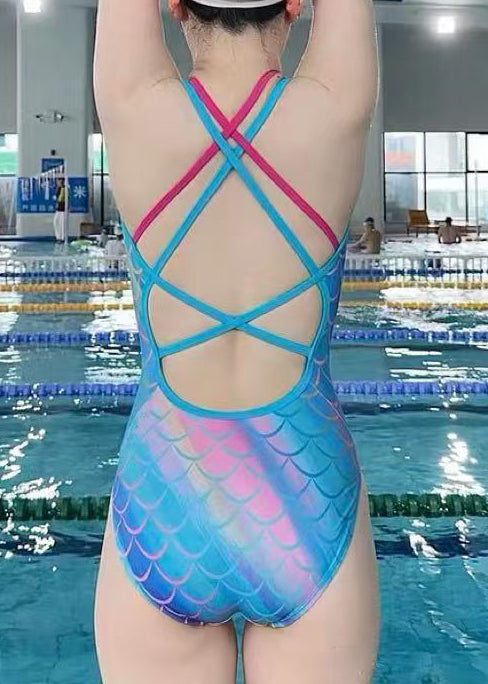 Kvinnors Rygglös Badkläder Bodysuit 1