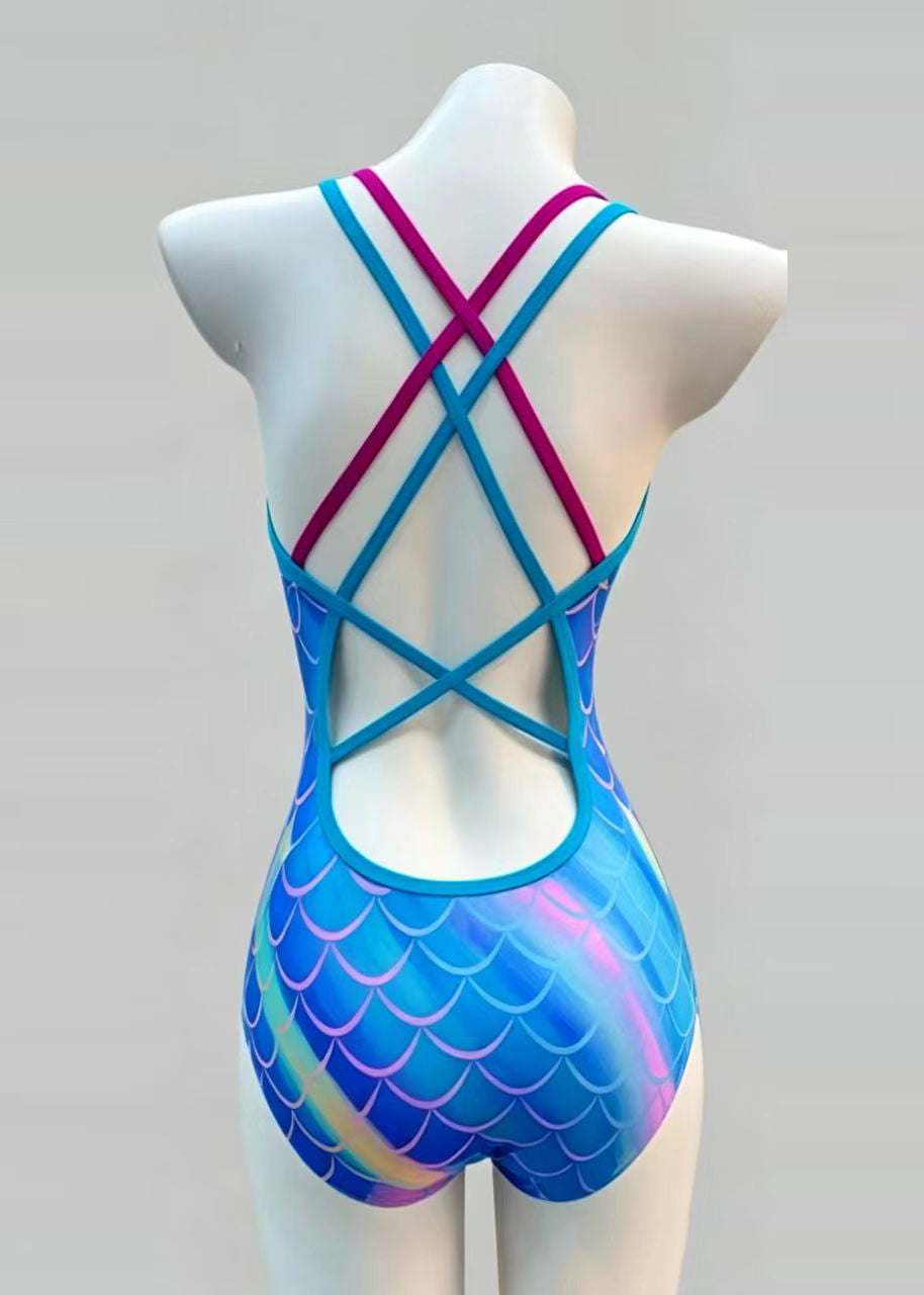 Kvinnors Rygglös Badkläder Bodysuit 4