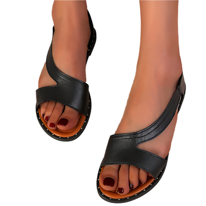 Kvinnors Sandaler Justerbara Remmar Premium PU-Läder 1