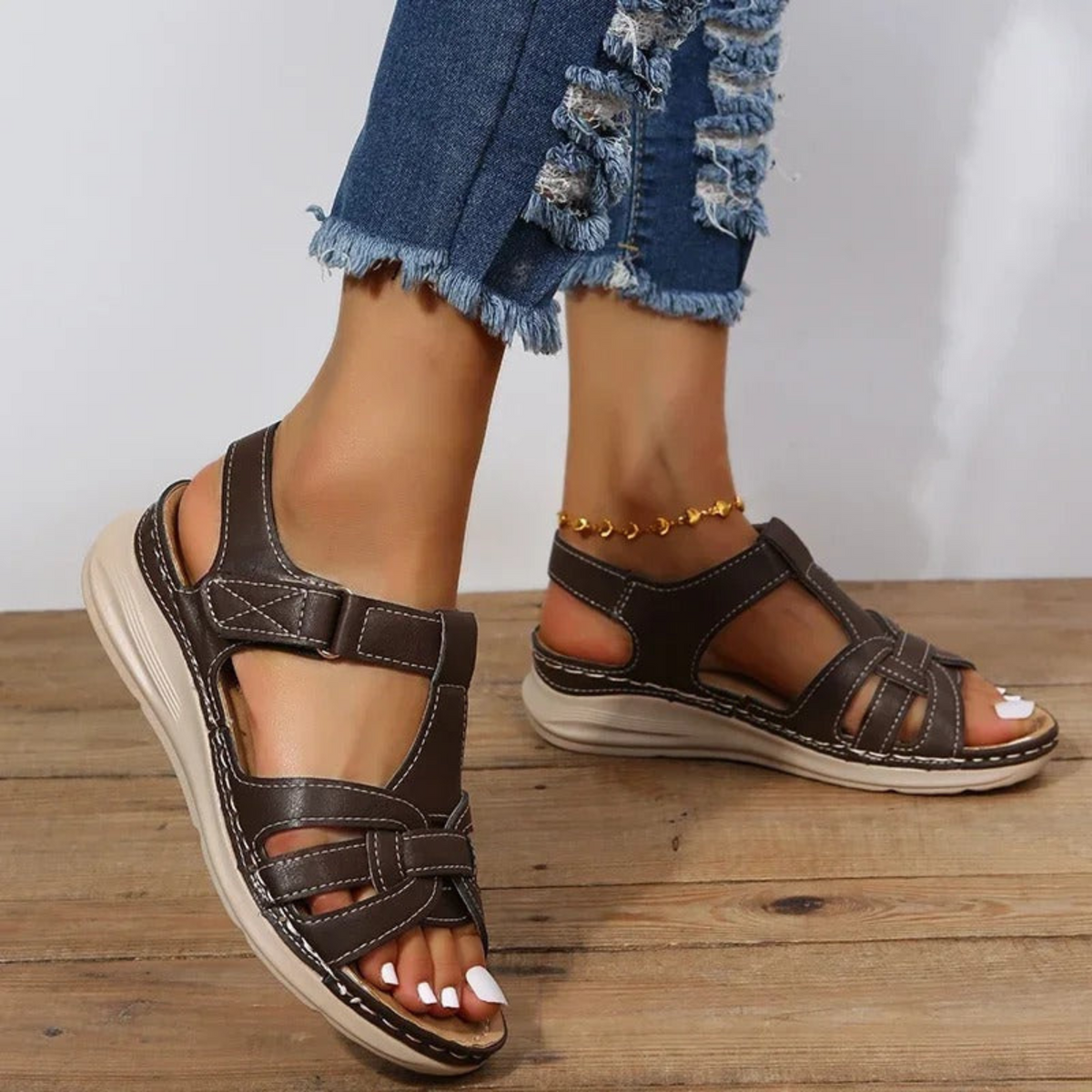 Kvinnors Sandaler för Promenader 4