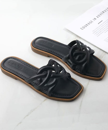 Kvinnors Sandaler i Svart Stilren Design 4
