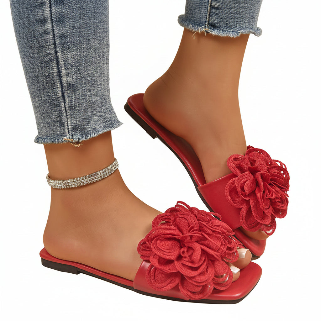 Kvinnors Sandaler med Blommönster 0