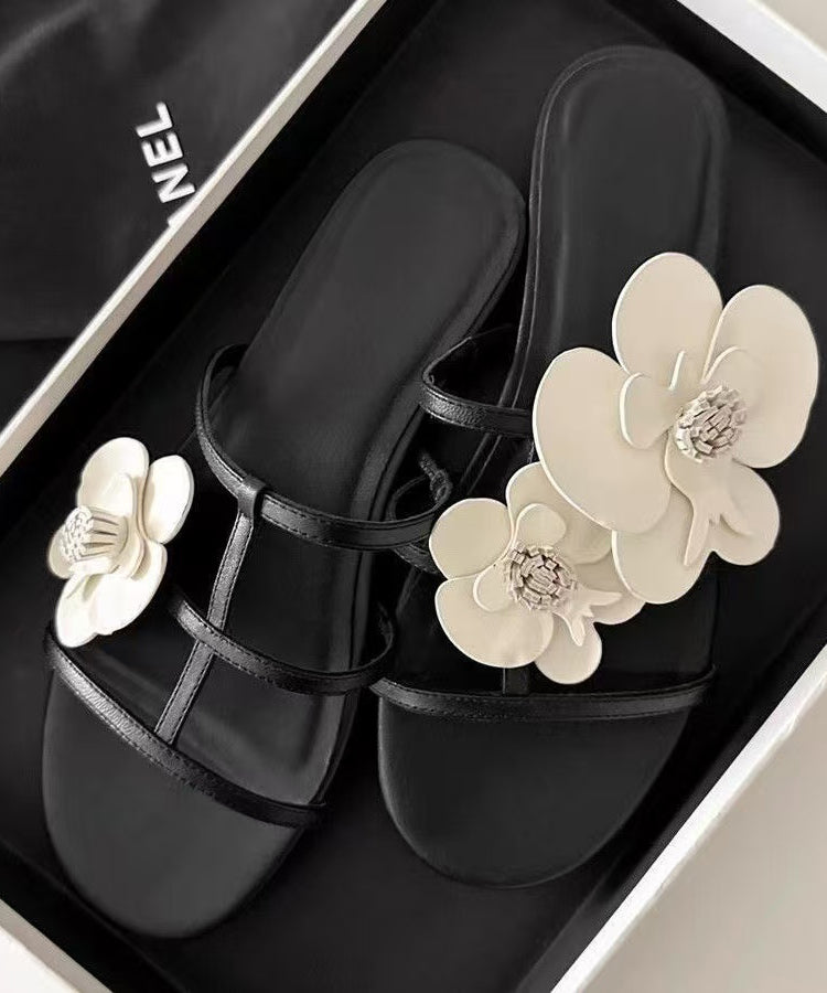 Kvinnors Sandaler med Blommönster och Öppen Tå 0