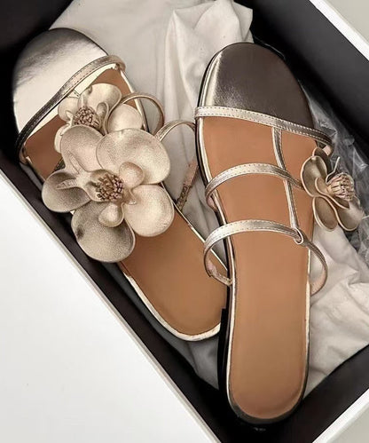 Kvinnors Sandaler med Blommönster och Öppen Tå 1