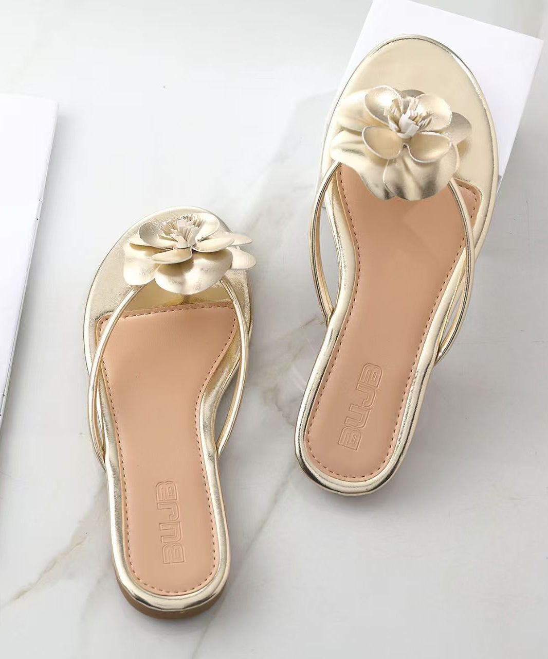 Kvinnors Sandaler med Blommotiv 4