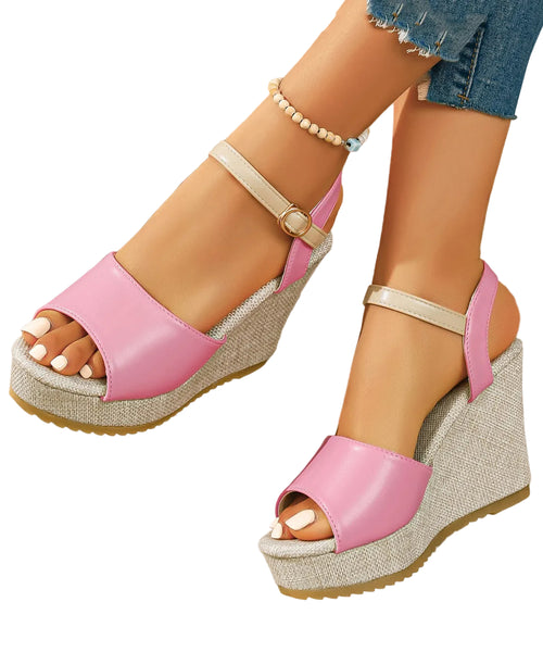 Kvinnors Sandaler med Kilklack och Spänne 0