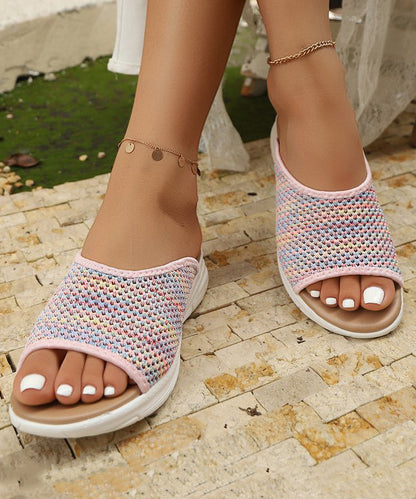 Kvinnors Sandaler med Peep Toe och Mesh-design 3
