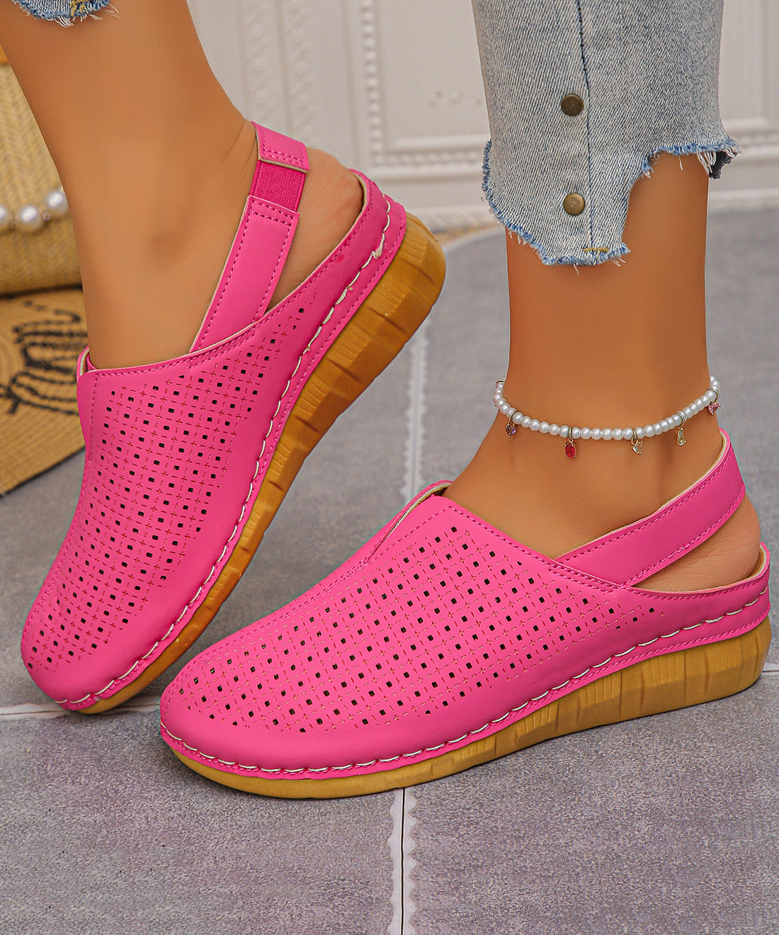 Kvinnors Sandaler med Splicing Design 0