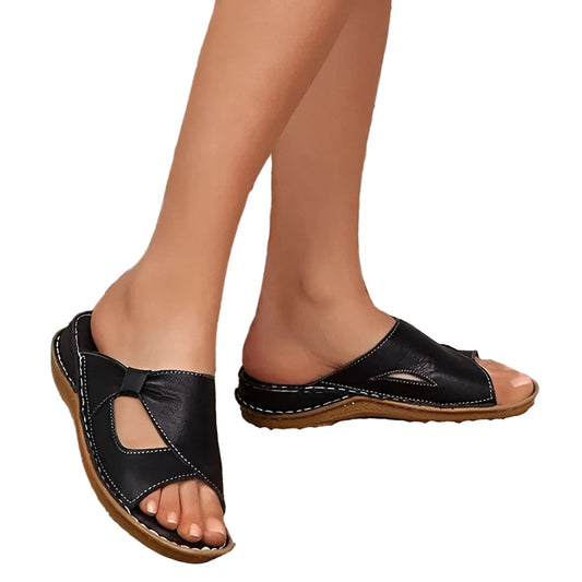 Kvinnors Sandaler med T-band och Justerbara Remmar 0