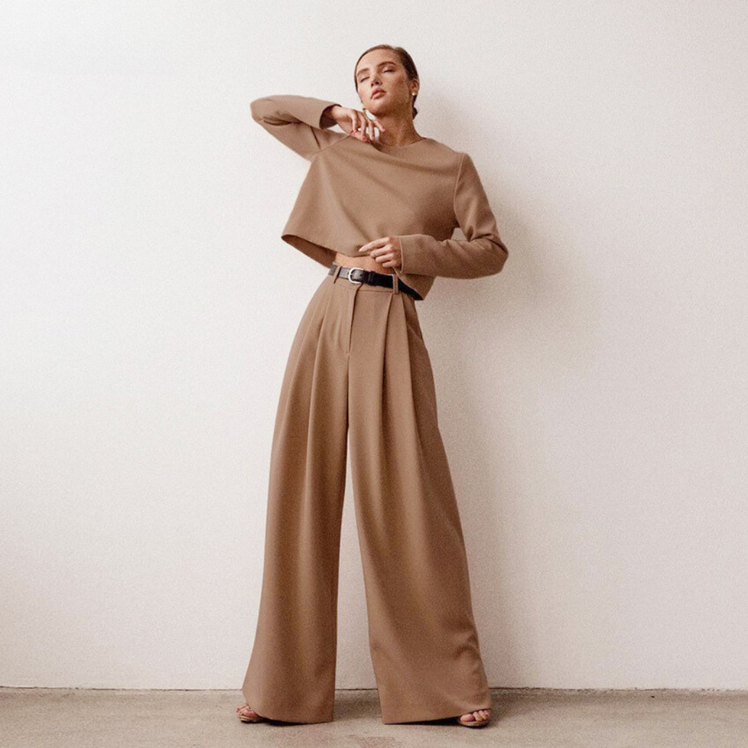 Kvinnors Set med Vida Byxor 2