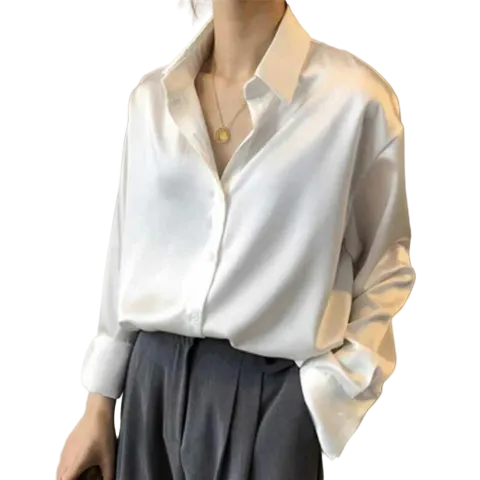 Kvinnors Sidenblus Chic 0