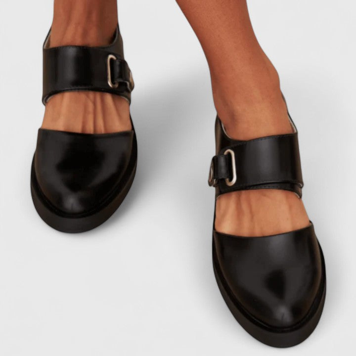 Kvinnors Skor Retro Chic Med Metallåsdetalj 2