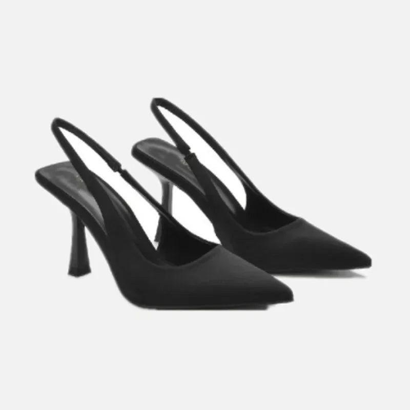 Kvinnors Slingback Sandaler med Spetsig Tå 0