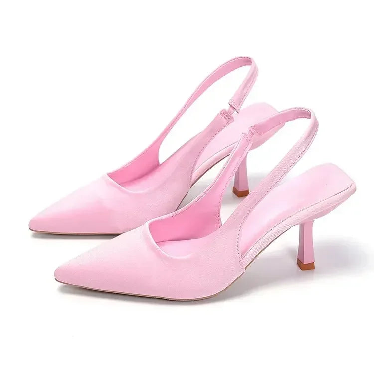 Kvinnors Slingback Sandaler med Spetsig Tå 6