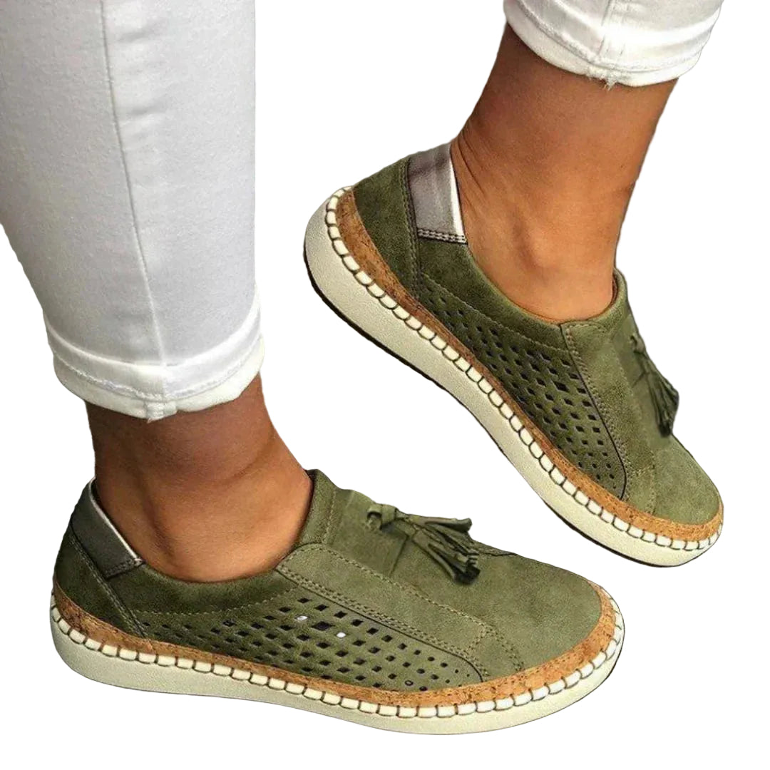 Kvinnors Slip-On Loafers Casual Stil 0