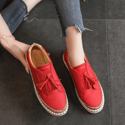 Kvinnors Slip-On Loafers Casual Stil 6