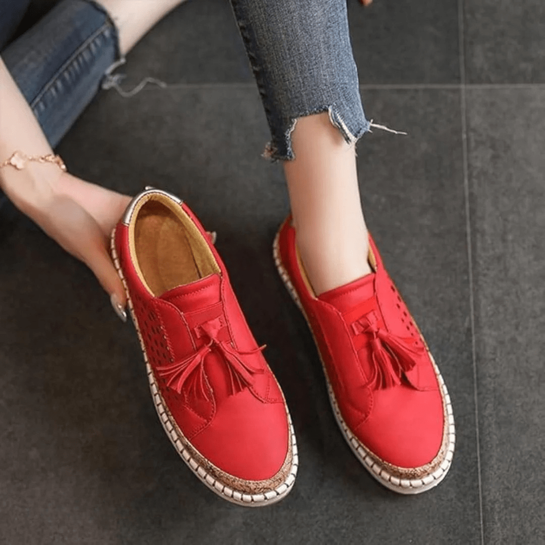 Kvinnors Slip-On Loafers Casual Stil 6