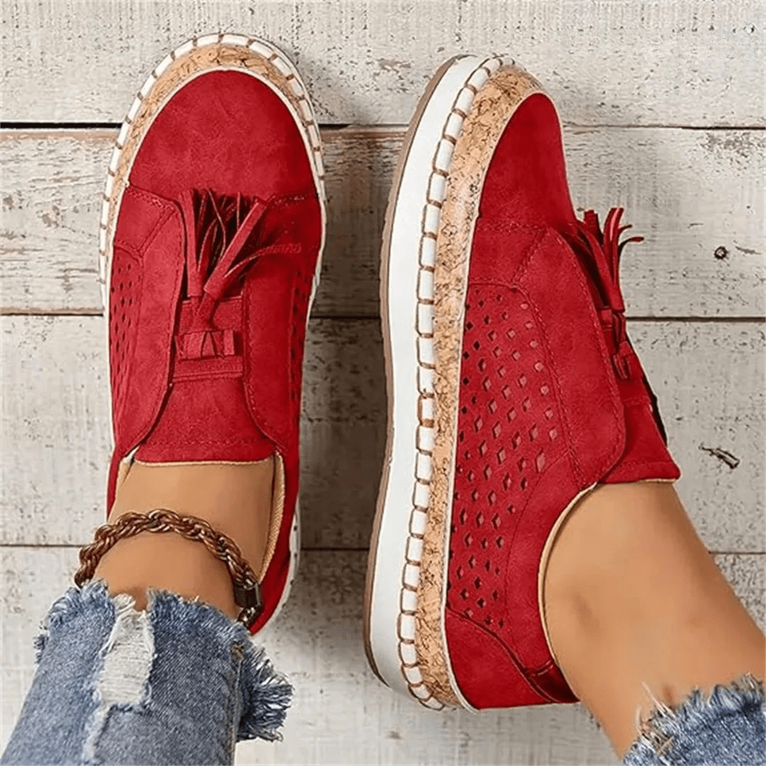 Kvinnors Slip-On Loafers Casual Stil 7