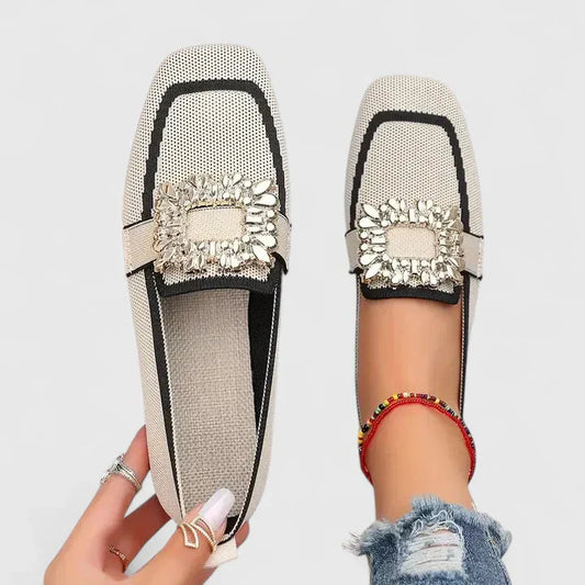 Kvinnors Slip-On Loafers med Utsmyckningar 0