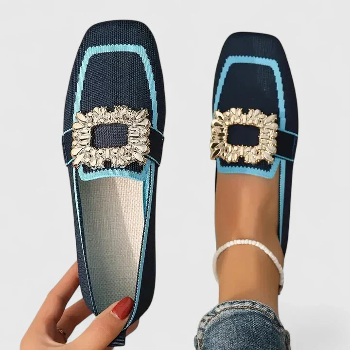 Kvinnors Slip-On Loafers med Utsmyckningar 1