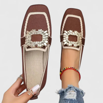 Kvinnors Slip-On Loafers med Utsmyckningar 5