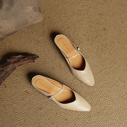 Kvinnors Slip-On Mules För Sommaren 4