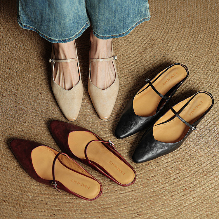 Kvinnors Slip-On Mules För Sommaren 6