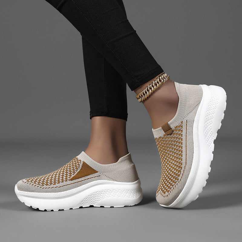 Kvinnors Slip-On Sneakers Elastisk Design för Aktiv Livsstil 4