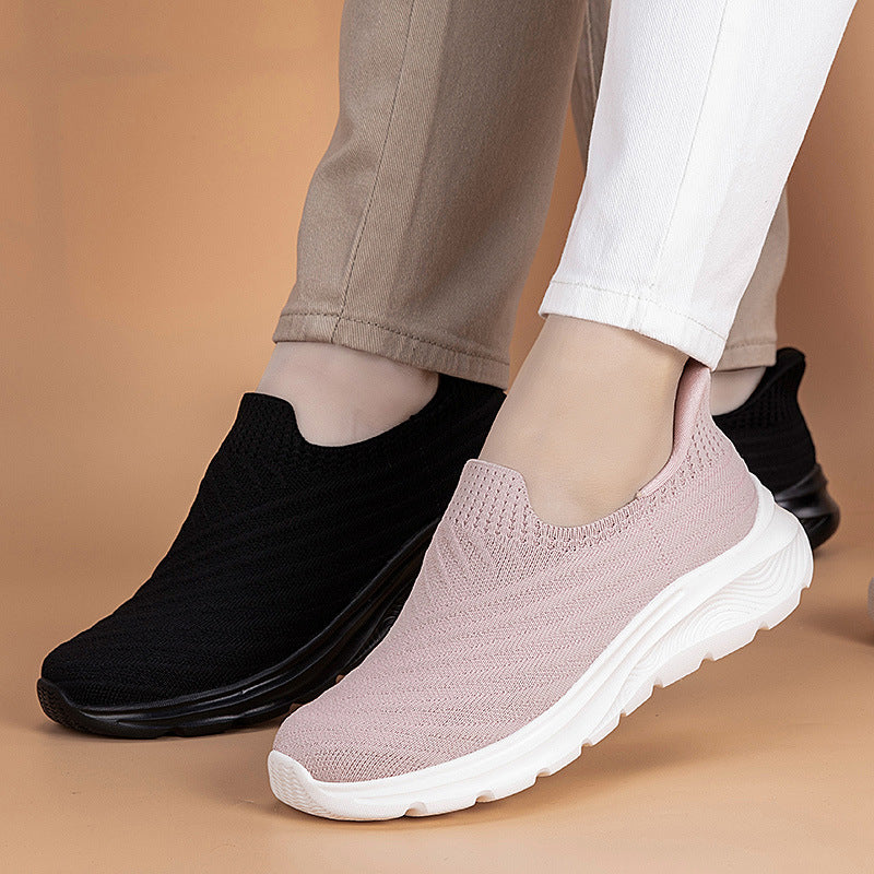 Kvinnors Slip-On Sneakers med Andningsbar Design 4