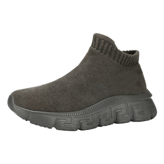 Kvinnors Slip-On Sneakers med Elastisk Topp 0